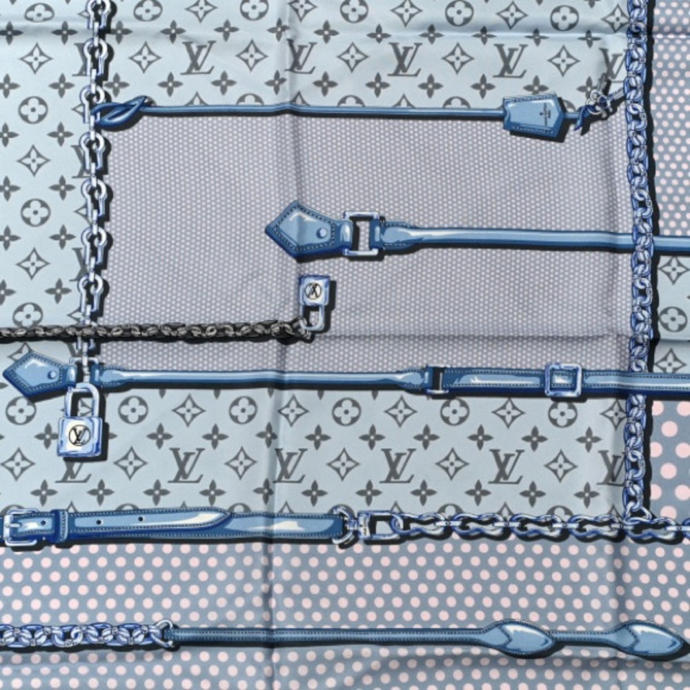 Alice + Hops Megsy Bow Upcycled Louis Vuitton Silk Scarf (one of a kind art) - Picture 6 of 7